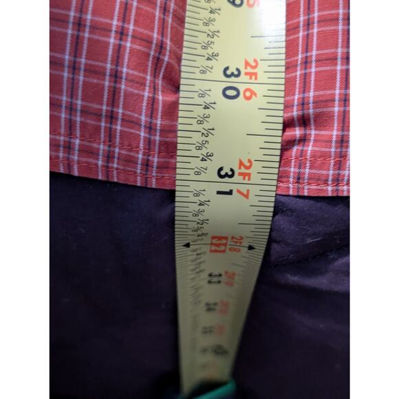 Toad & Co. Insect Shield Repellant Apparel Red Plaid Button Down Shirt Sz XL - Picture 10 of 13